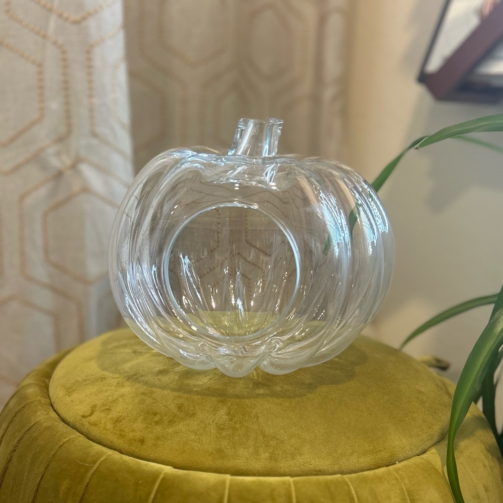 Glass hollow pumpkin